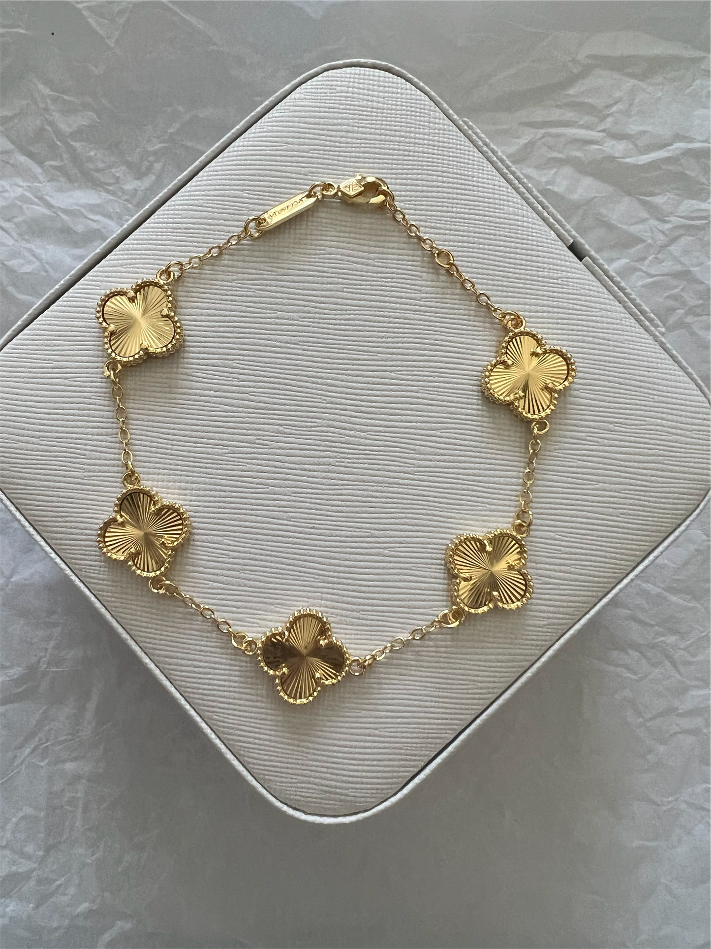 All Gold Clover Bracelet