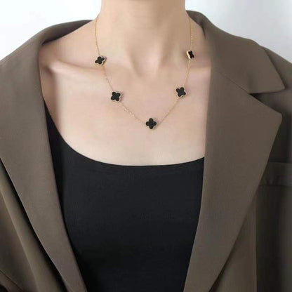 5 Clover Gold Necklace