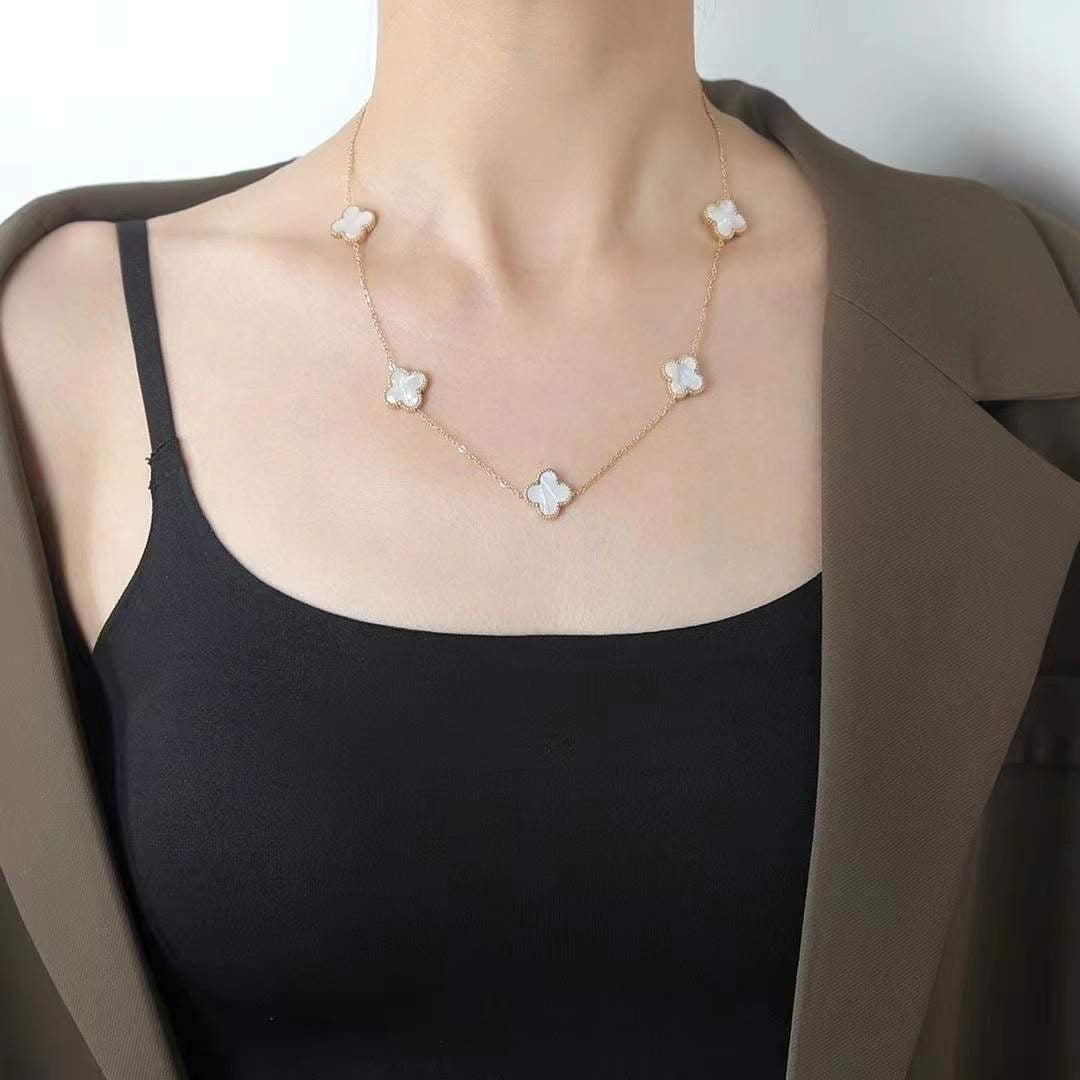5 Clover Gold Necklace
