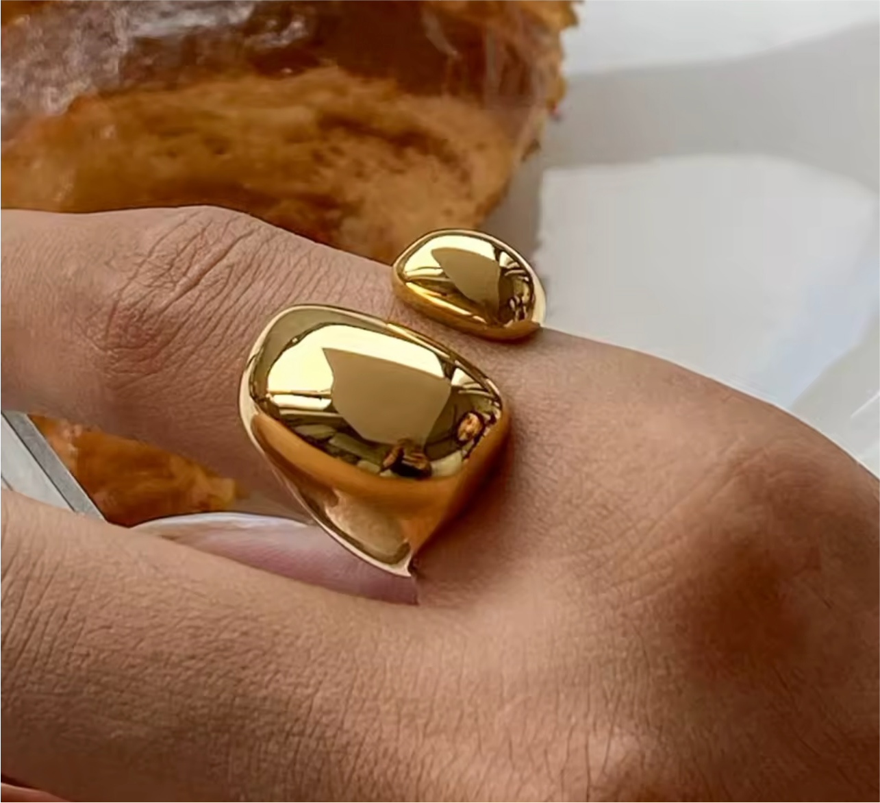 BUTTER GOLD RING (ADJUSTABLE)