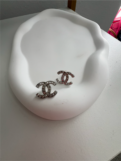 COCO SILVER WITH STONE EARRINGS