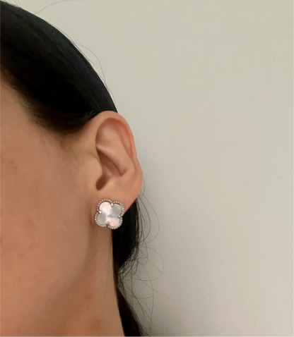 Silver Clover Earrings