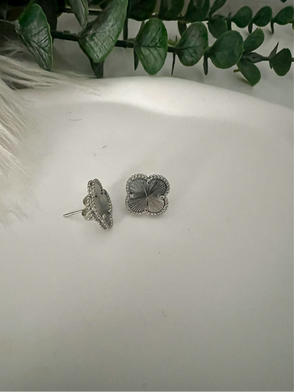 Silver Clover Earrings
