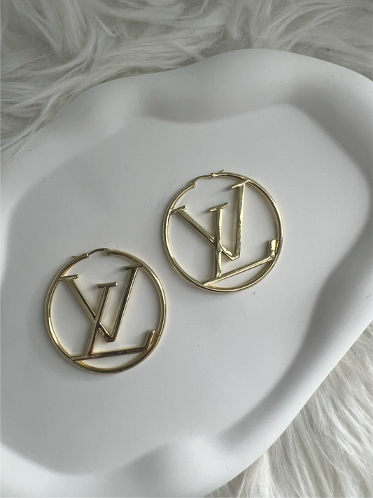 LORE CIRCLE  GOLD EARRINGS