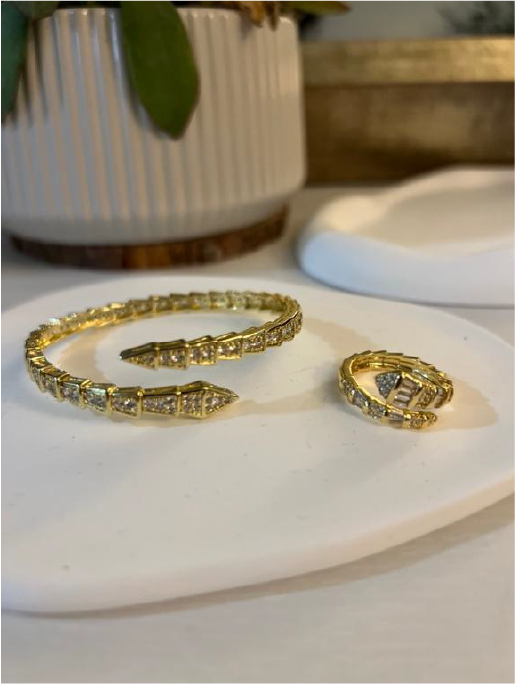 SET SERPENTIN (RING AND BRACELET)