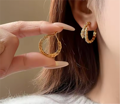 SERPETINE GOLD EARRINGS