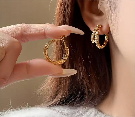 SERPETINE GOLD EARRINGS