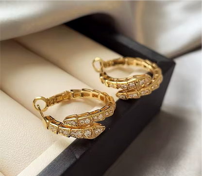 SERPETINE GOLD EARRINGS